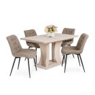 Fémvázas étkezőszék barna T28724