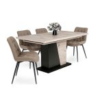 Fémvázas étkezőszék barna T28724