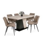 Fémvázas étkezőszék barna T28724