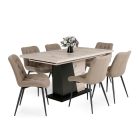 Fémvázas étkezőszék barna T28724