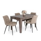 Fémvázas étkezőszék barna T28724