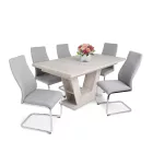 Fémvázas étkezőszék világosszürke T28725