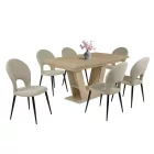 Fémvázas étkezőszék világosbarna T28738