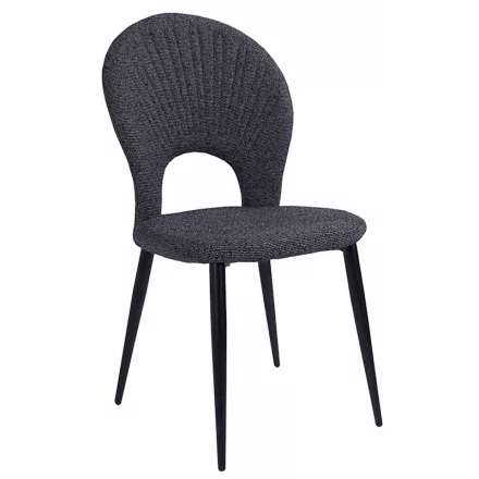 Fémvázas étkezőszék fekete T28739