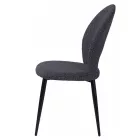 Fémvázas étkezőszék fekete T28739