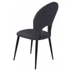 Fémvázas étkezőszék fekete T28739
