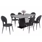 Fémvázas étkezőszék fekete T28739