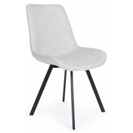 Fémvázas forgó étkezőszék világosszürke T28748