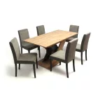 Fa asztallapos étkezőasztal 160 Artisan tölgy T28758-2-6974