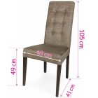 Nic-DM Favázas étkezőszék szürke