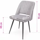 Od-DM Fémvázas étkezőszék világosbarna