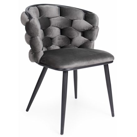 Fémvázas étkezőszék szürke T28782