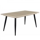 Fa étkezőasztal fekete lábbal Cotta cremona T28814-2-6980