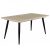 Fa étkezőasztal fekete lábbal Cotta cremona T28814-2-6980
