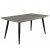 Fa étkezőasztal fekete lábbal Frizo szürke T28814-2-6982