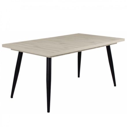Fa étkezőasztal fekete lábbal Justus tölgy T28814-2-6983