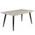 Fa étkezőasztal fekete lábbal Justus tölgy T28814-2-6983