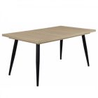 Fa étkezőasztal fekete lábbal Sonoma tölgy T28814-2-6987
