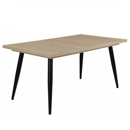 Fa étkezőasztal fekete lábbal Sonoma tölgy T28814-2-6987