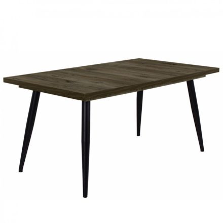 Fa étkezőasztal fekete lábbal Sötét justus tölgy T28814-2-6988