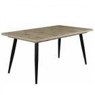 Fa étkezőasztal fekete lábbal Viking tölgy T28814-2-6989