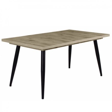 Fa étkezőasztal fekete lábbal Viking tölgy T28814-2-6989