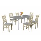 Fa étkezőasztal fehér lábbal Artisan tölgy T28815-2-6990