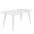 Fa étkezőasztal fehér lábbal Artisan tölgy T28815-2-6990