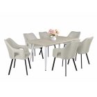 Fa étkezőasztal fehér lábbal Artisan tölgy T28815-2-6990