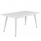 Fa étkezőasztal fehér lábbal Rusztik fehér T28815-2-6996