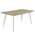 Fa étkezőasztal fehér lábbal Sonoma tölgy T28815-2-6998