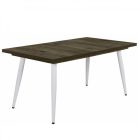 Fa étkezőasztal fehér lábbal Sötét justus tölgy T28815-2-6999