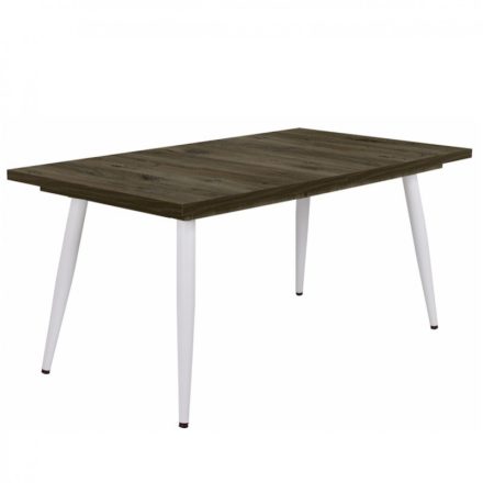 Fa étkezőasztal fehér lábbal Sötét justus tölgy T28815-2-6999