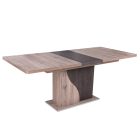 Fa étkezőasztal Artisan tölgy-Matt sötétszürke T28816-2-7001