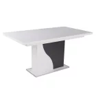 Fa étkezőasztal Rusztik fehér – Matt sötétszürke T28816-2-7002