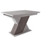 Fa étkezőasztal 120+40x80 Justus tölgy-Iszap tölgy T28817-2-7005