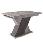 Fa étkezőasztal 120+40x80 Justus tölgy-Iszap tölgy T28817-2-7005