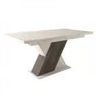 Fa étkezőasztal 160+40x85 Justus tölgy-Iszap tölgy T28818-2-7009