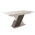 Fa étkezőasztal 160+40x85 Justus tölgy-Iszap tölgy T28818-2-7009