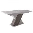 Fa étkezőasztal 160+40x85 Katthult-Sötét katthult T28818-2-7010