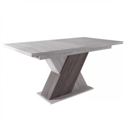 Fa étkezőasztal 160+40x85 Katthult-Sötét katthult T28818-2-7010