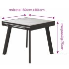 Étkezőasztal Világosszürke T28819-2-7013