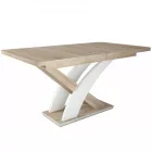 Fa étkezőasztal Sonoma tölgy-Rusztik fehér T28820-2-7015