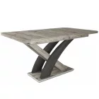 Fa étkezőasztal Sonoma tölgy-Rusztik fehér T28820-2-7015