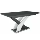 Fa étkezőasztal Sonoma tölgy-Rusztik fehér T28820-2-7015