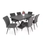 Fa étkezőasztal Sonoma tölgy-Rusztik fehér T28820-2-7015