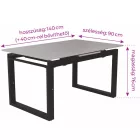 Fa étkezőasztal Sötét tölgy T28824-2-7040