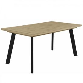   Fa étkezőasztal fekete lábbal Artisan tölgy T28825-2-7041