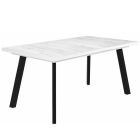 LI-DM Fa étkezőasztal fekete lábbal Artisan tölgy