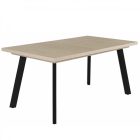 Fa étkezőasztal fekete lábbal Cotta cremona T28825-2-7042